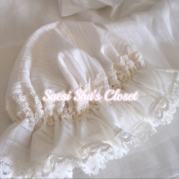 NWT Rococo Classic Lolita Jacquard Bonnet White - Picture 2 of 6